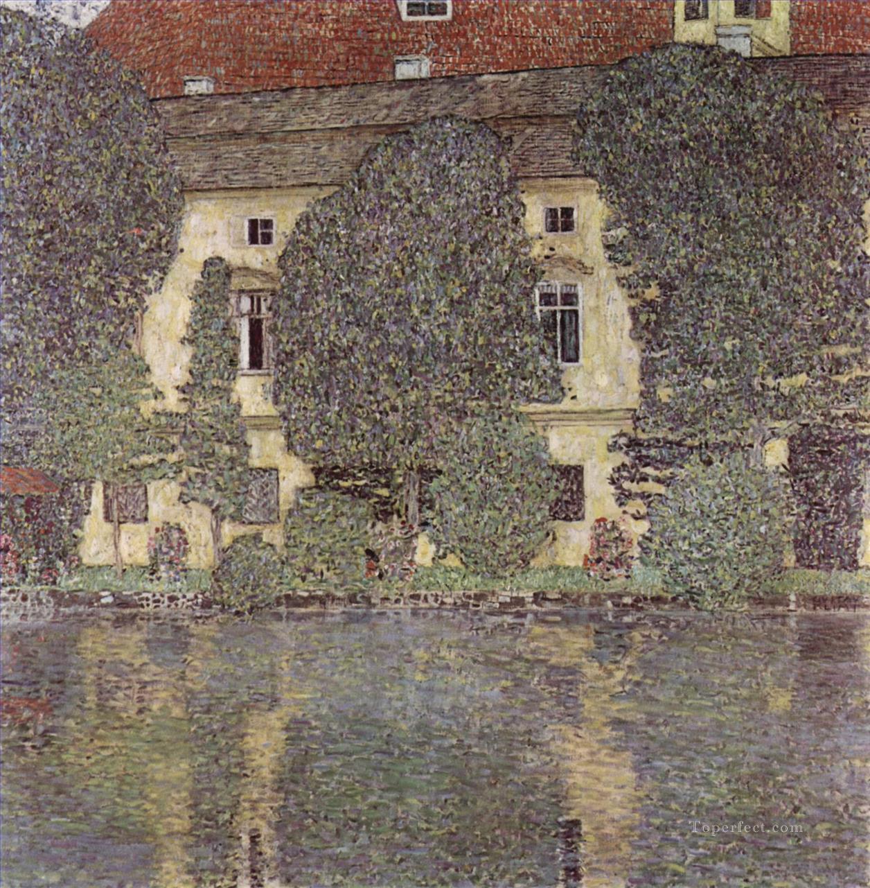 Schlob Kammeram Attersee Symbolism Gustav Klimt Oil Paintings